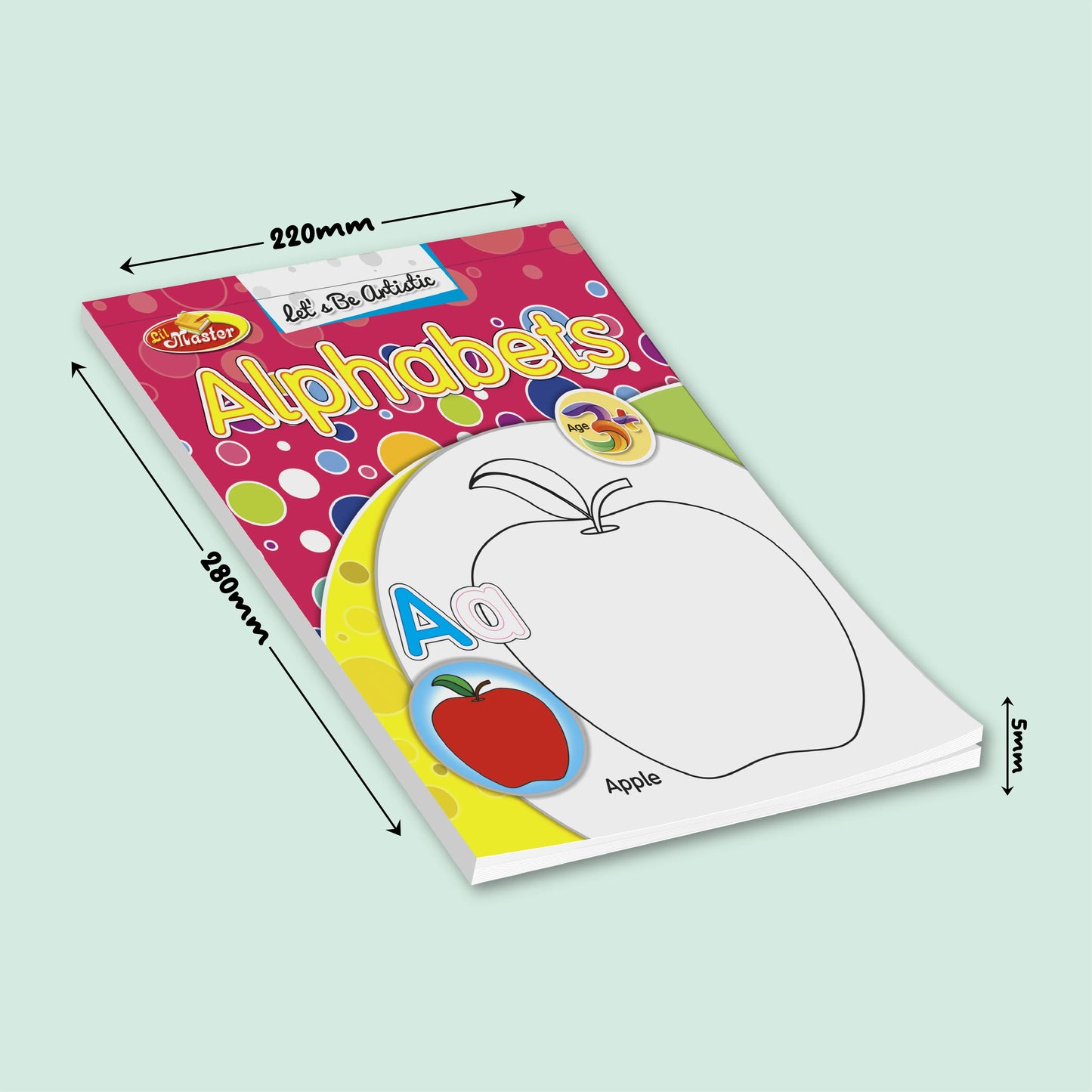 Let’s Be Artistic Coloring Pad | Small Alphabets
