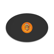 Oval Black Canvas Board