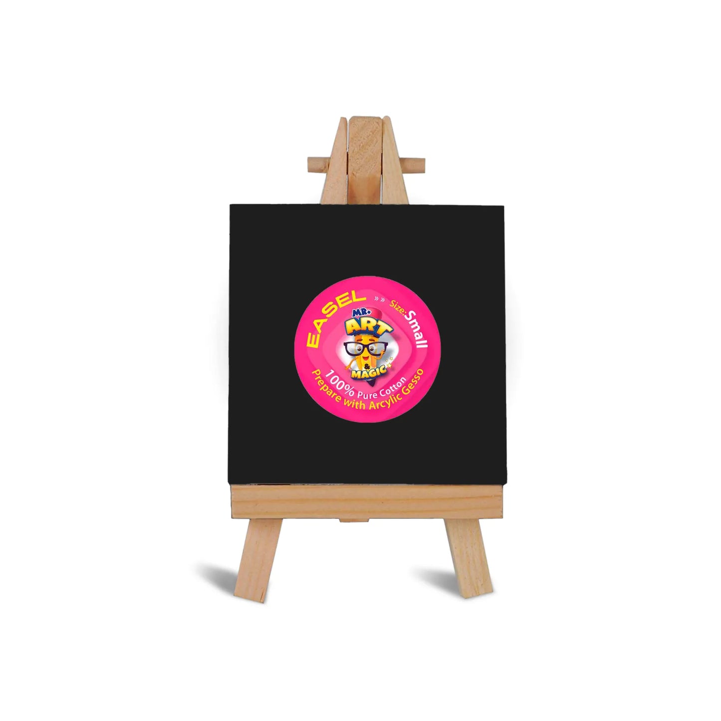 Easel with Square Black Canvas