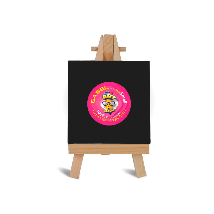 Easel with Square Black Canvas