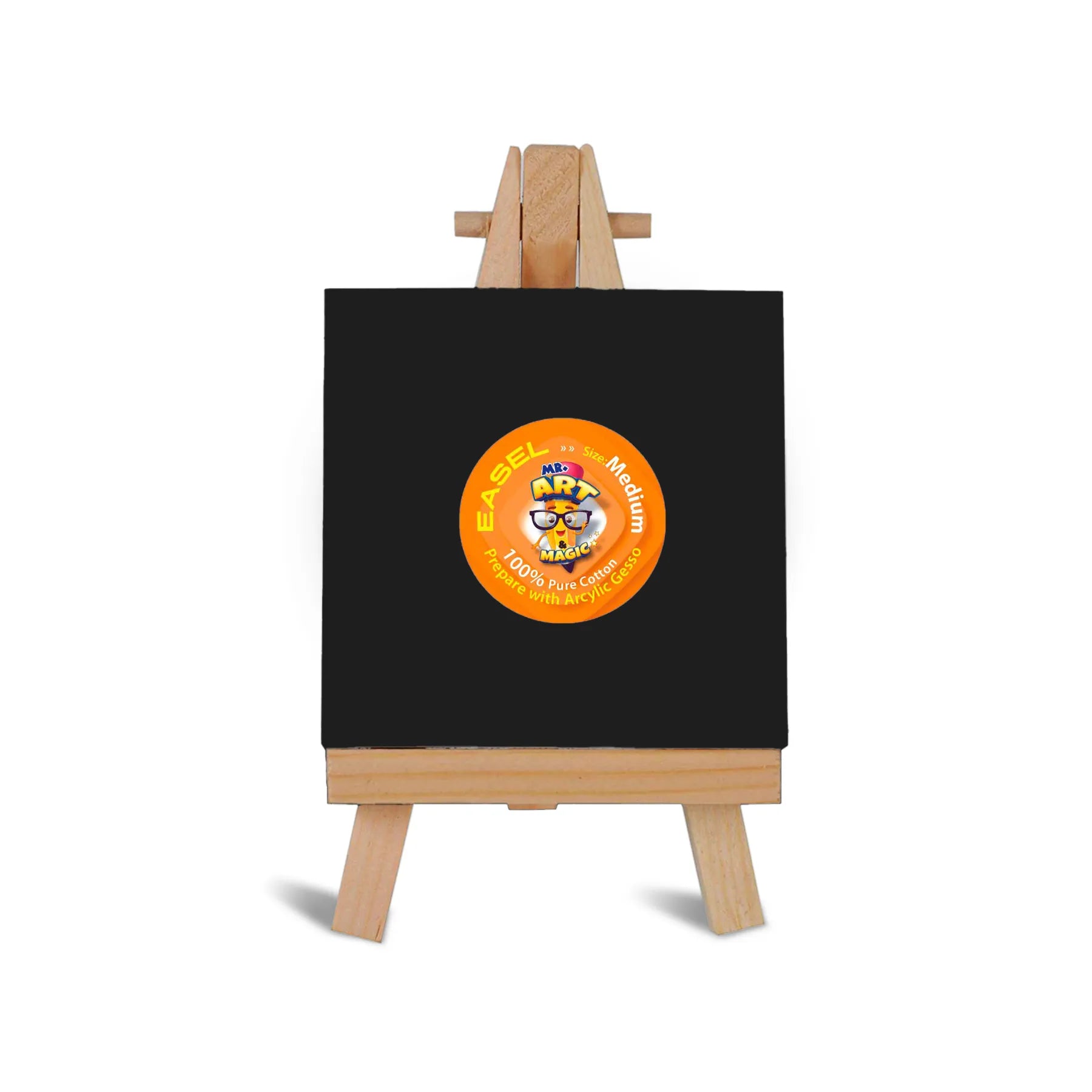 Easel with Square Black Canvas