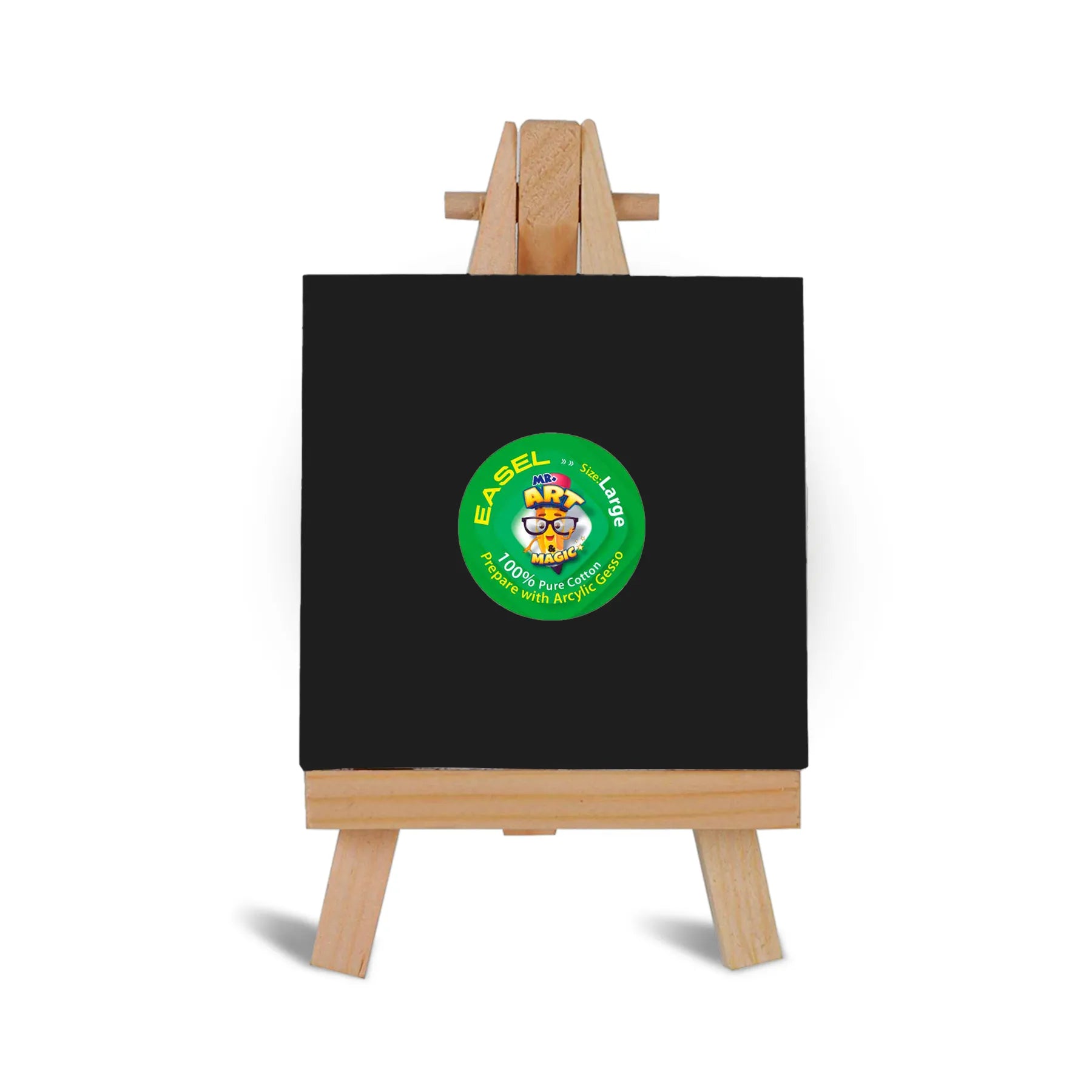 Easel with Square Black Canvas