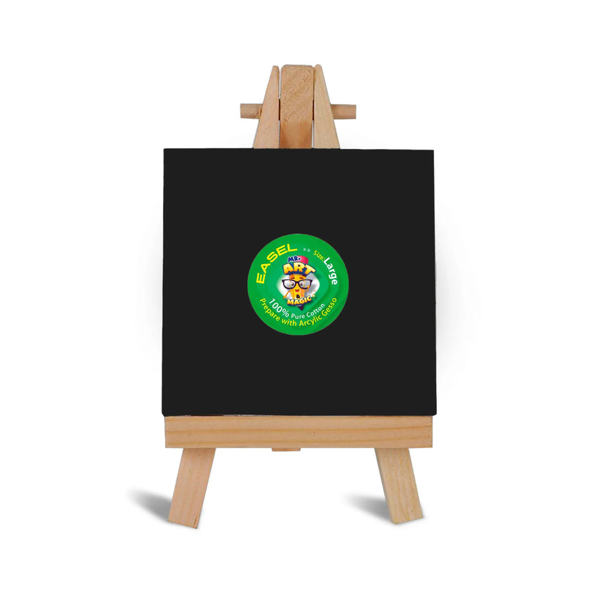 Easel with Square Black Canvas