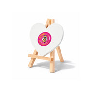 Easel with Heart White Canvas