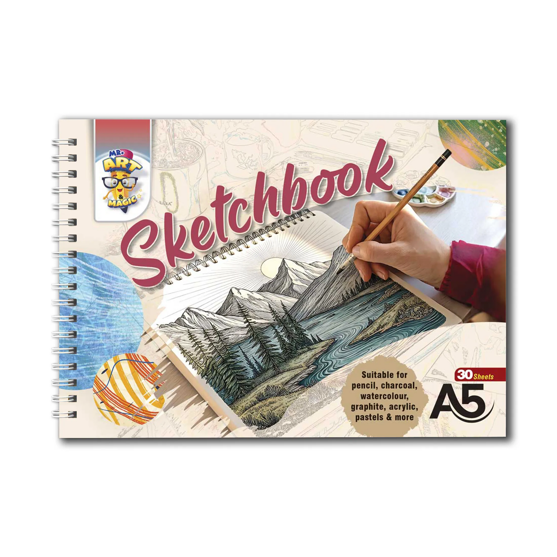 30 Pages A5 Sketchbook