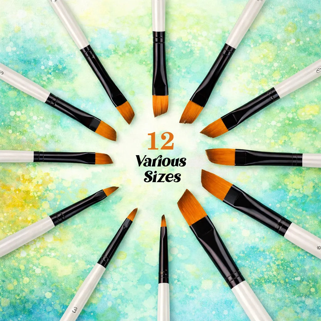 Keep Smiling Artist Brush Set | 12 Pcs