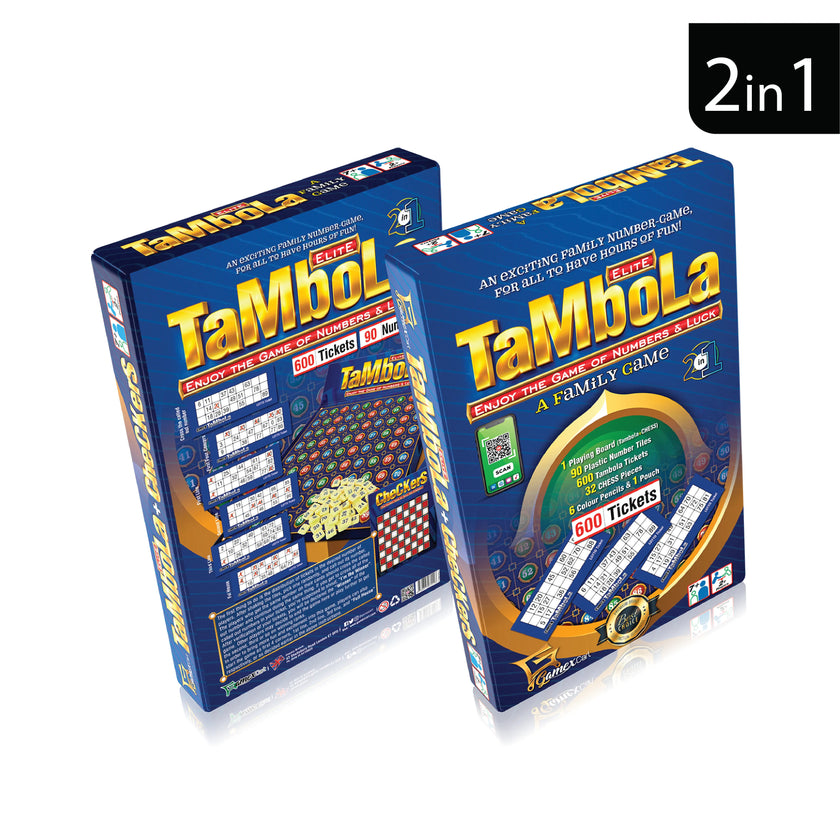 Tambola 2 in 1 Wooden Board Game