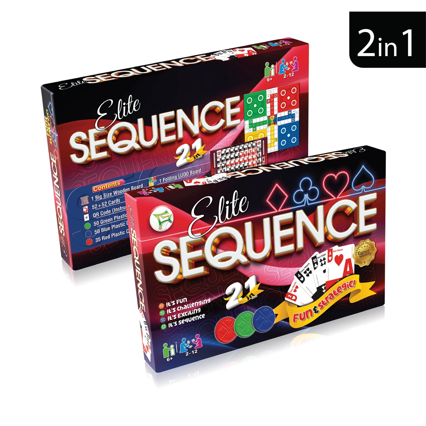 Sequence 2 in 1 Board Game