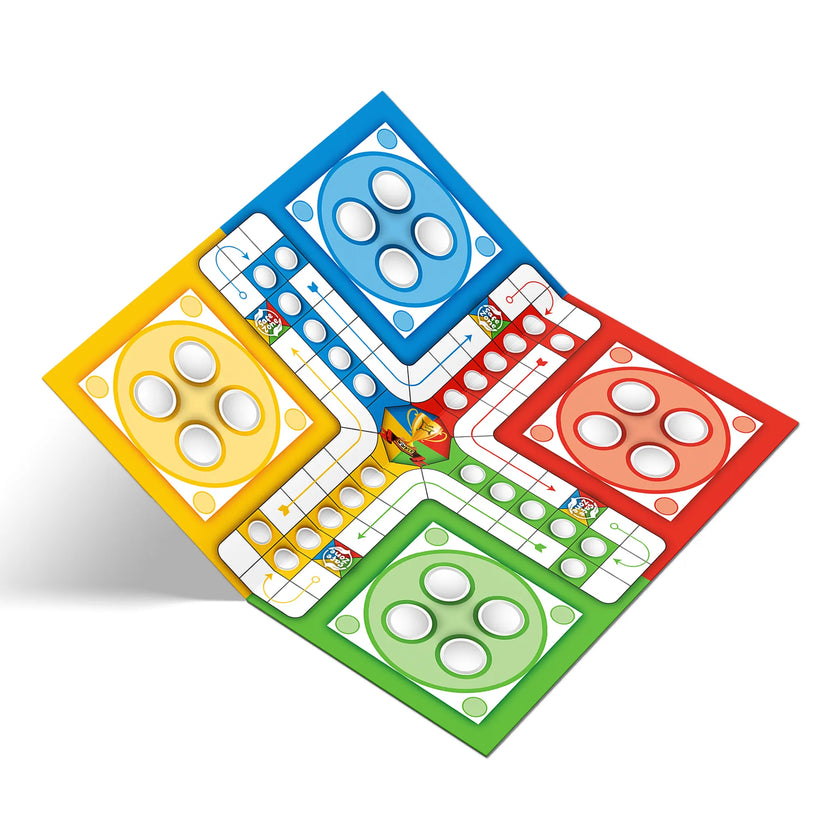 Wooden Ludo Board Game Set | 16x16 Inch & PET Jar M3