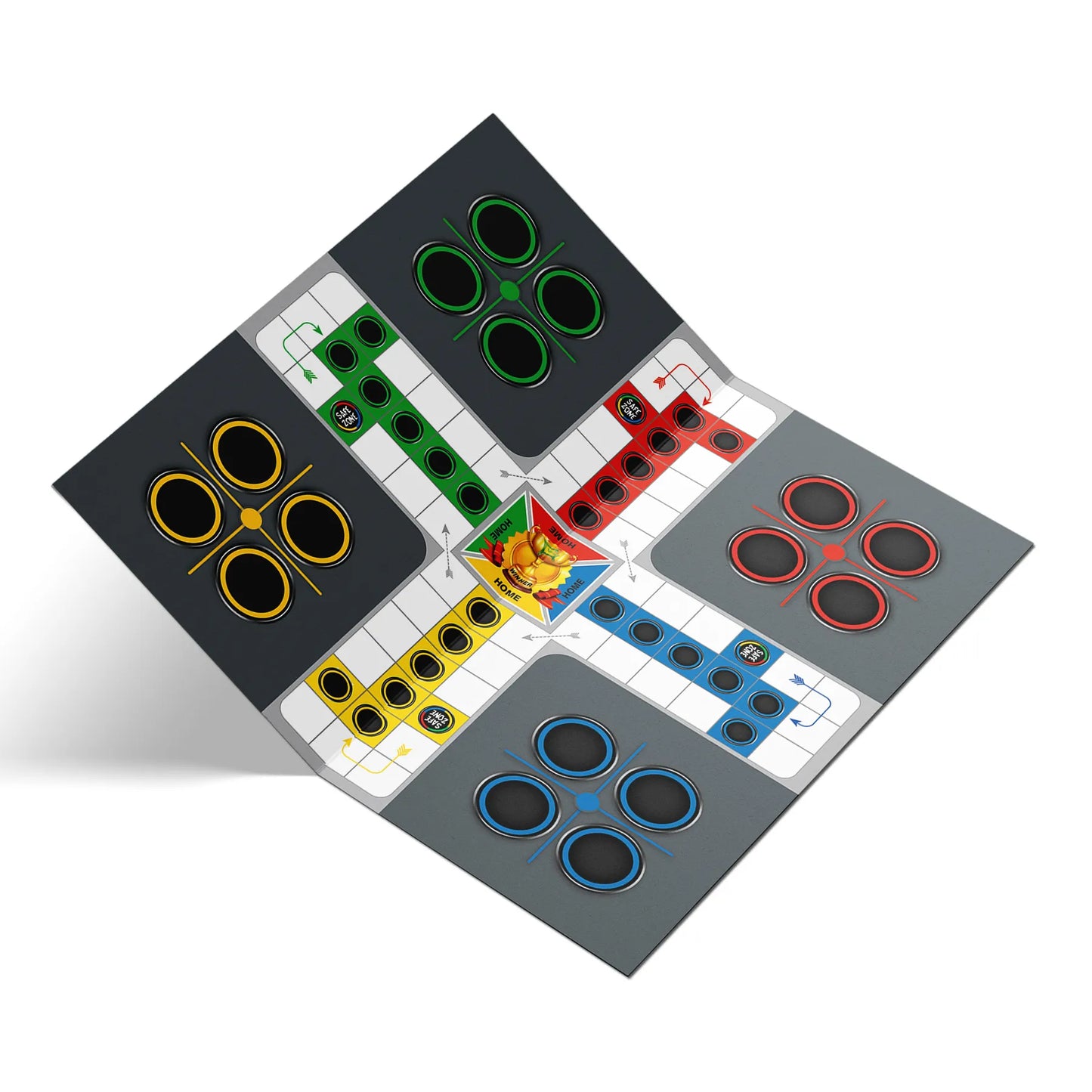 Wooden Ludo Board Game Set | 19x19 Inch & PET Jar L3