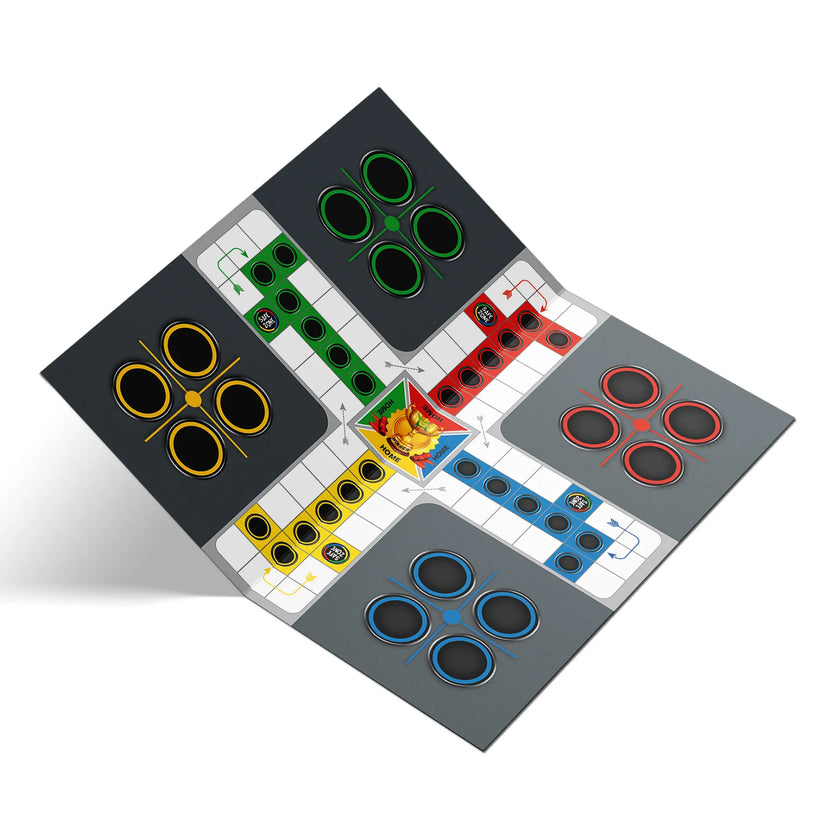 Wooden Ludo Board Game Set | 19x19 Inch & PET Jar L3