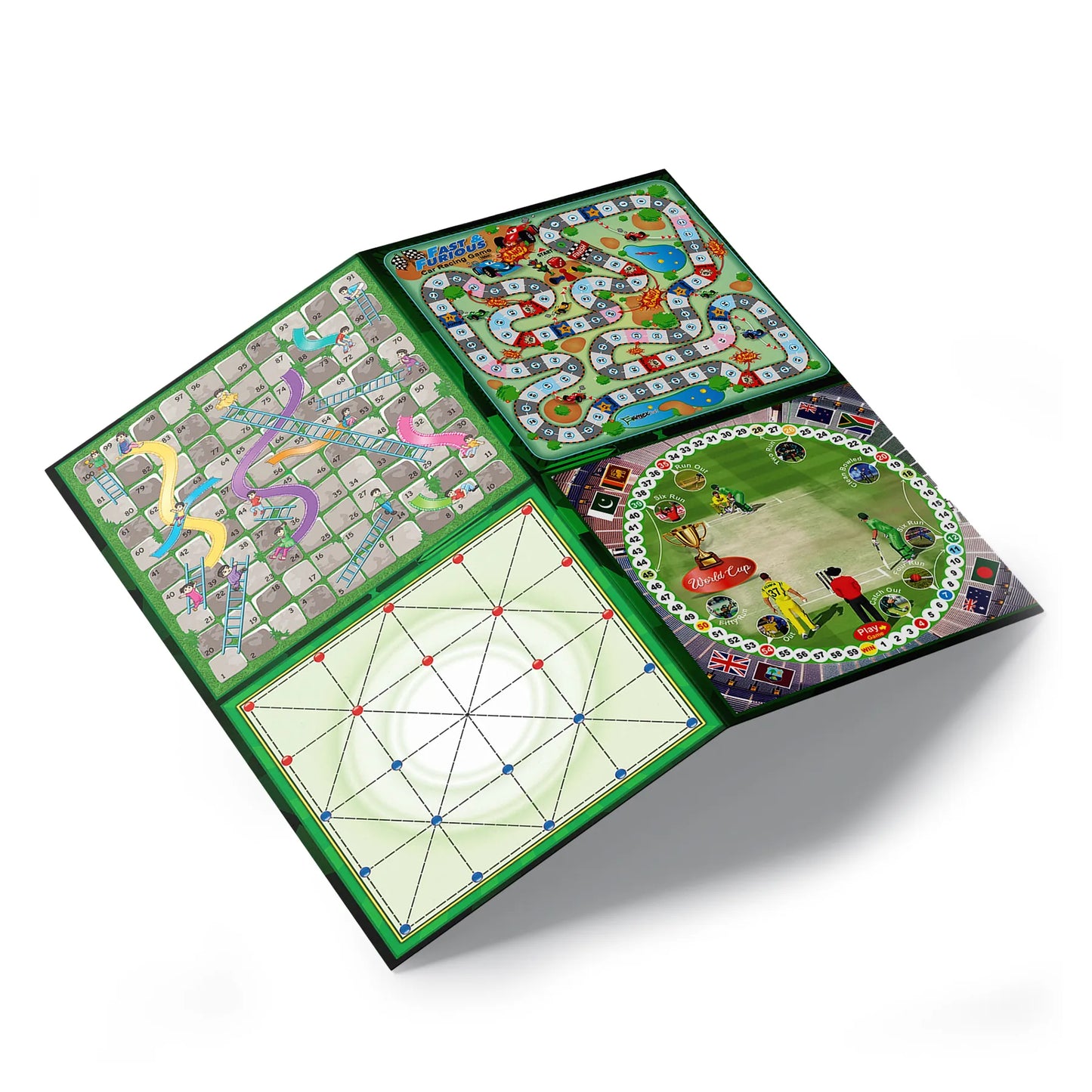 Wooden Ludo Board Game Set | 24x24 Inch & PET Jar