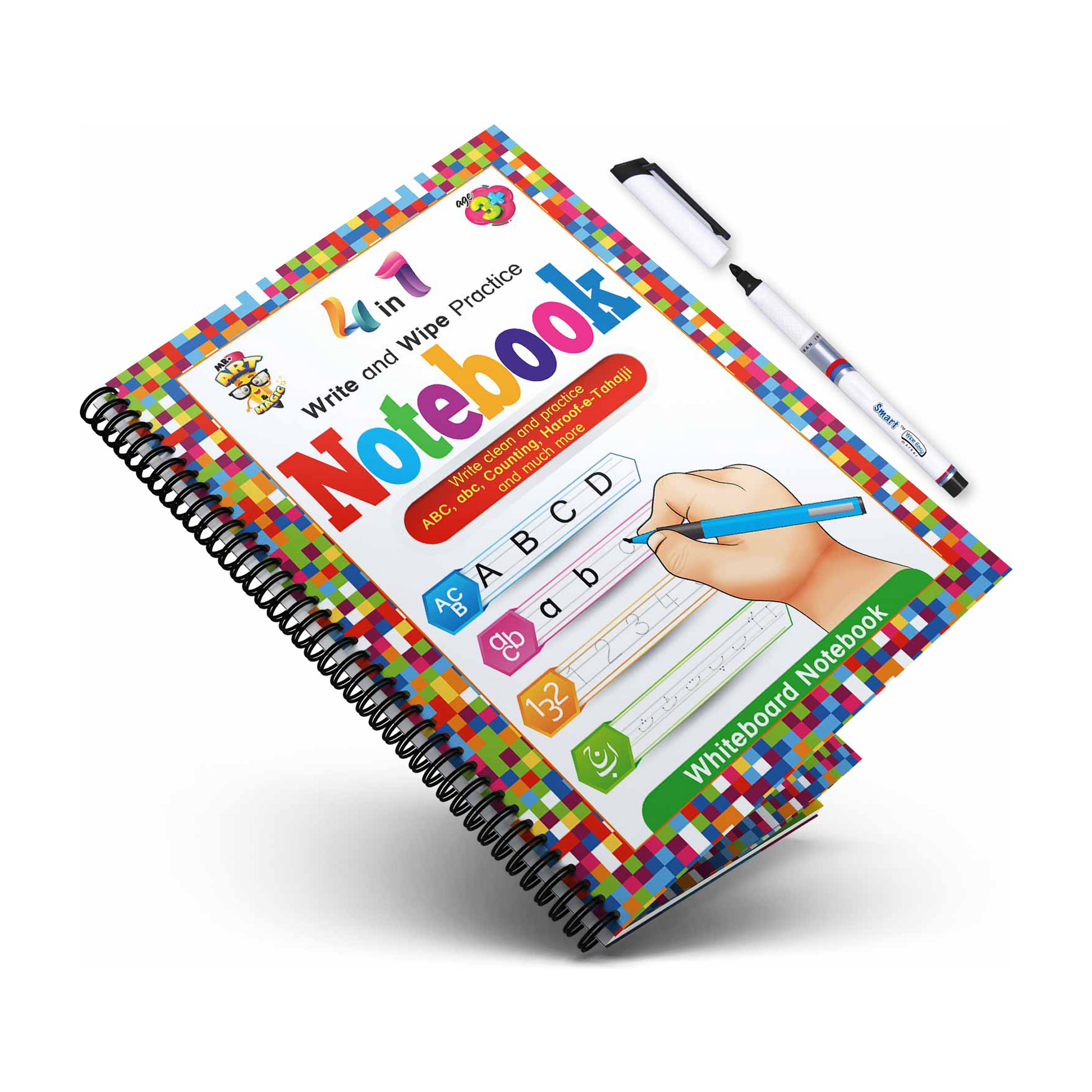 4 in 1 Write & Wipe Practice Notebook