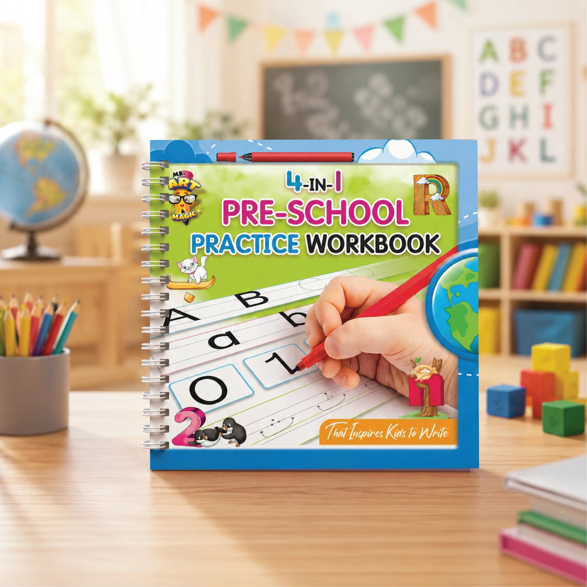 4 in 1 Pre School Practice Workbook