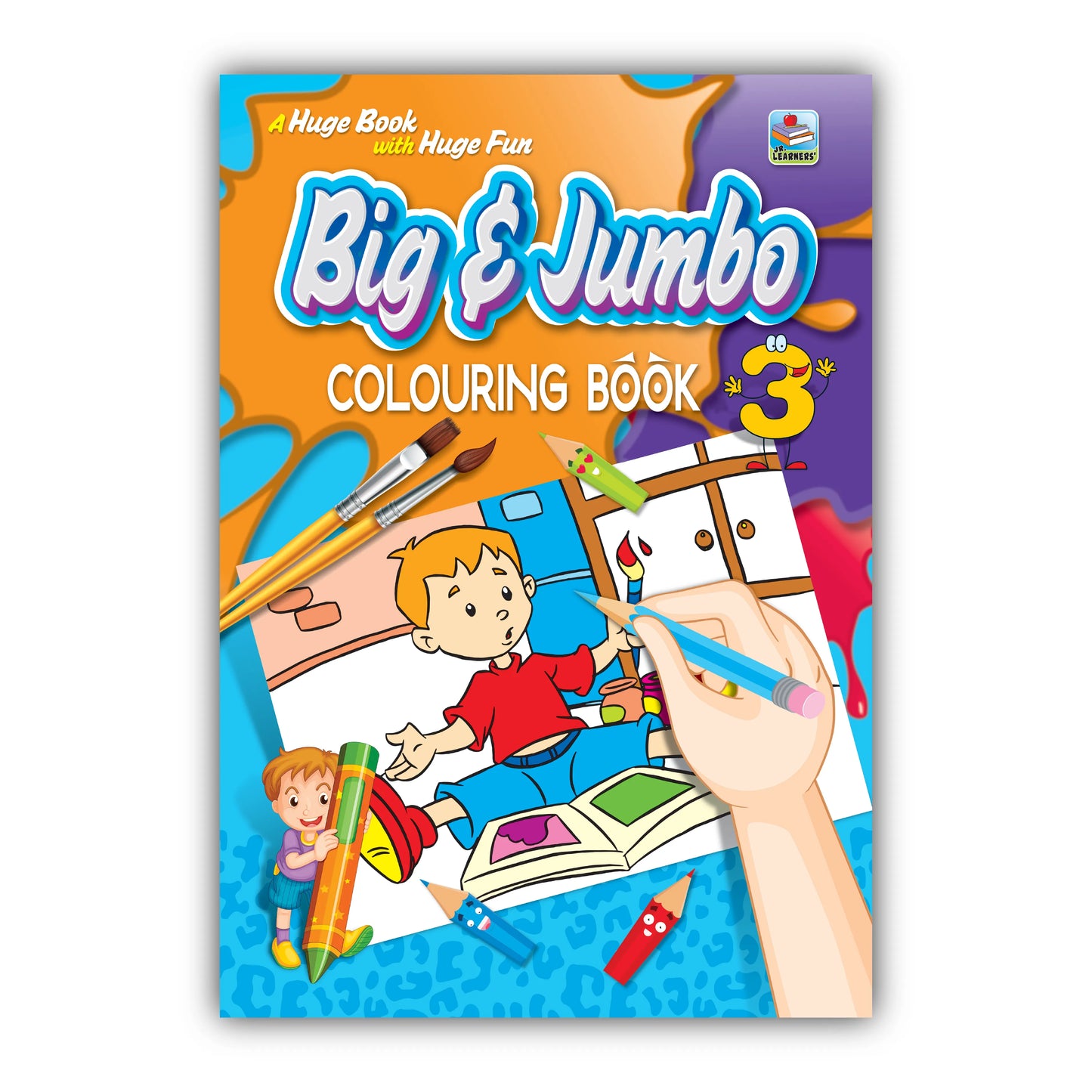 Big & Jumbo Colouring Book 3 for Kids