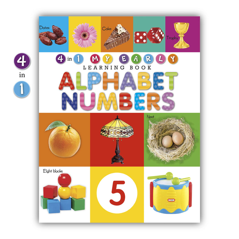 4 in 1 My Early Learning Book | Alphabet & Numbers