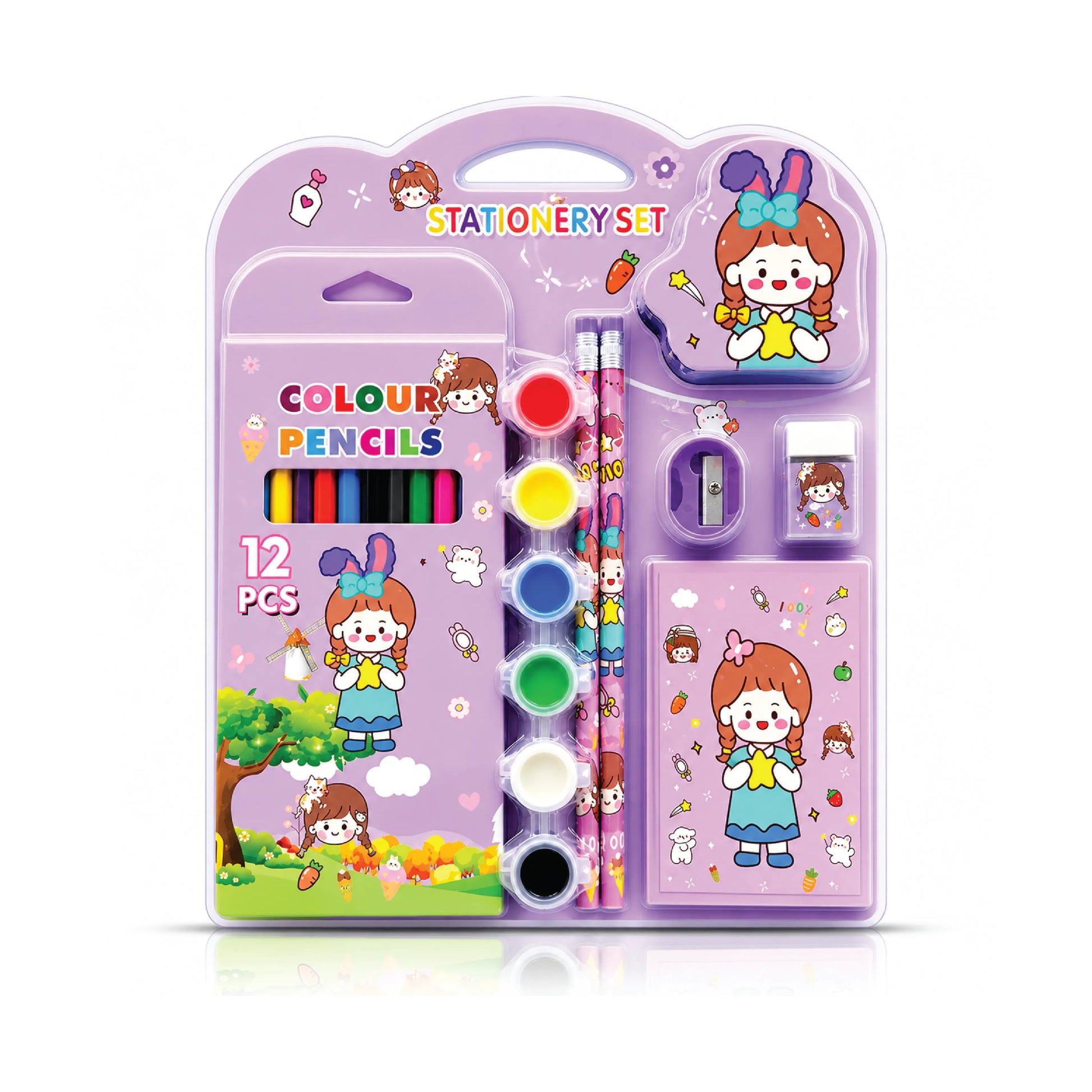 Stationery Gift Set - 7-Piece Portable Kit