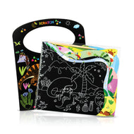 Magic Dinosore Theme Scratch Art Card Set for Kids