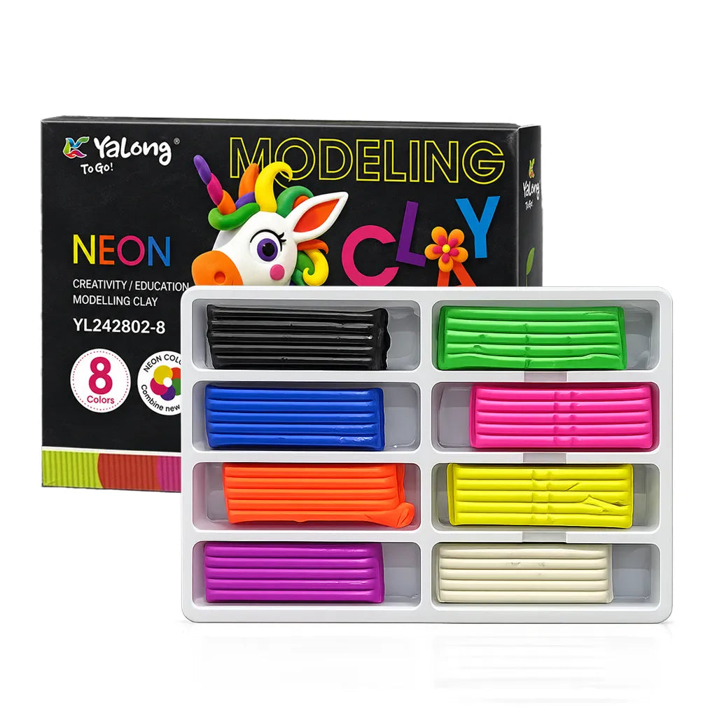 Creative Education Clay Set for Kids | 8 Bright Colors |