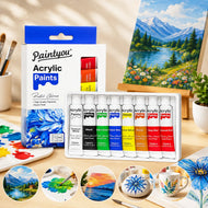 8 Colors Acrylic Paint Set | 12ml Tubes