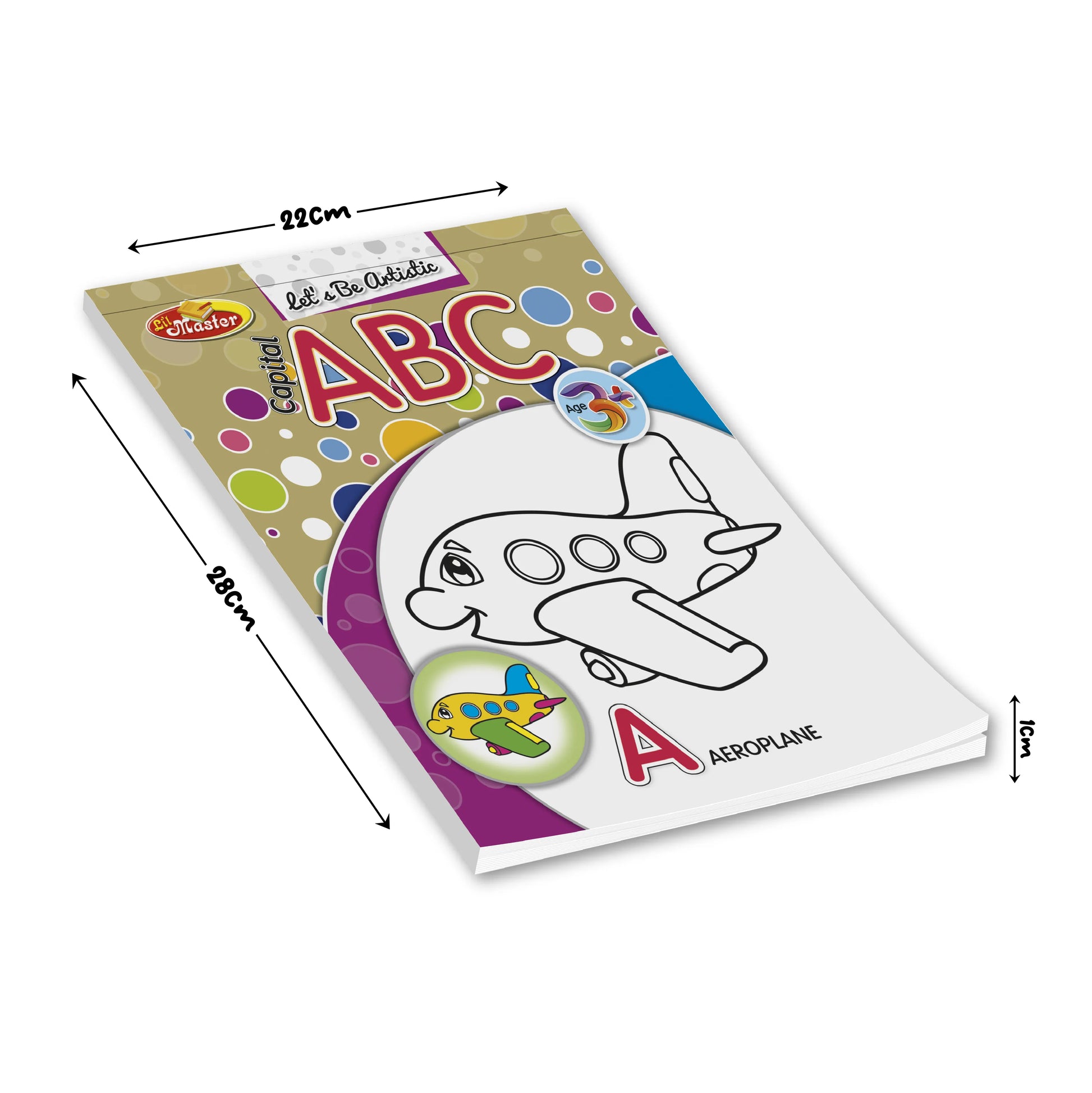 Let’s Be Artistic Coloring Pad | Capital Alphabets