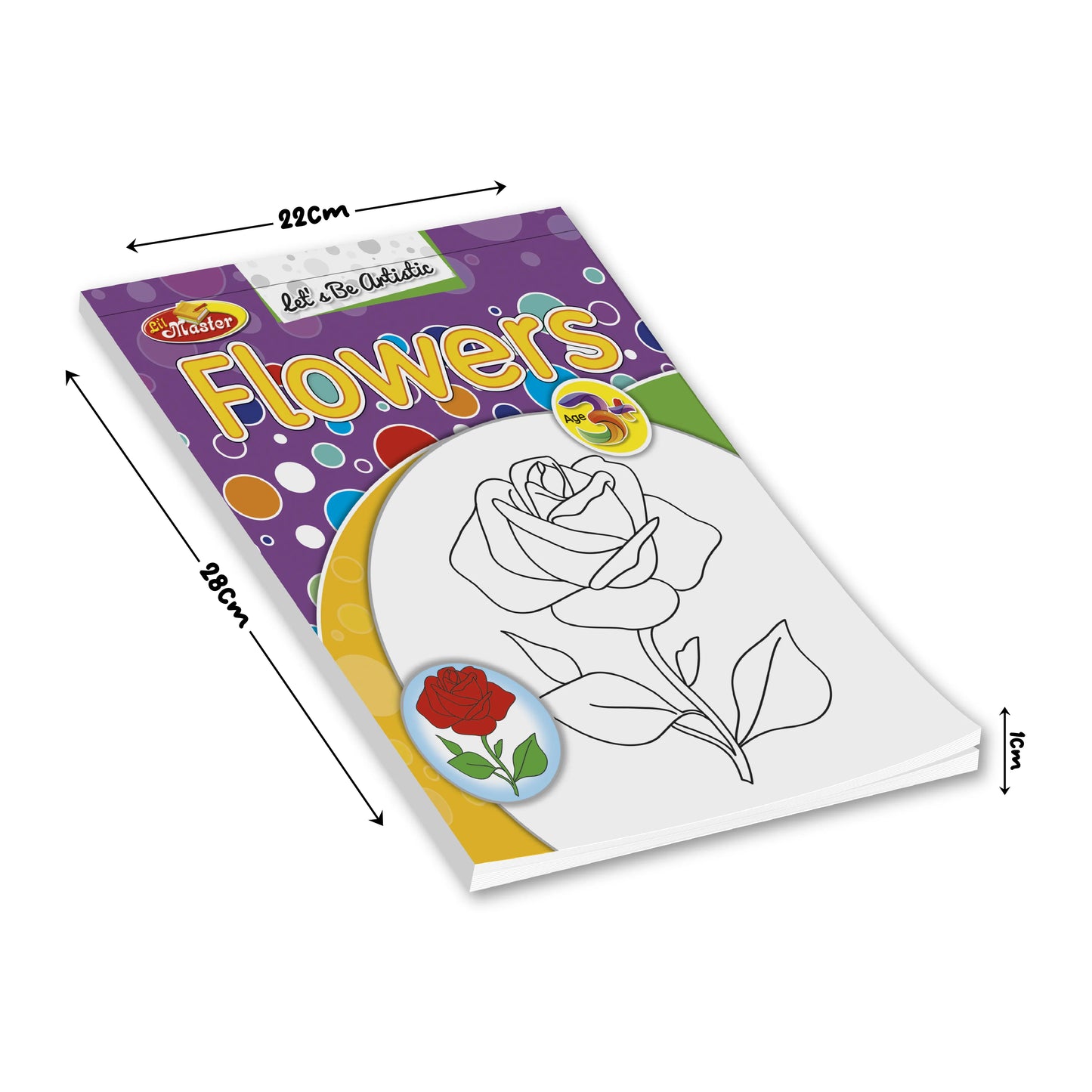 Let’s Be Artistic Coloring Pad | Flowers