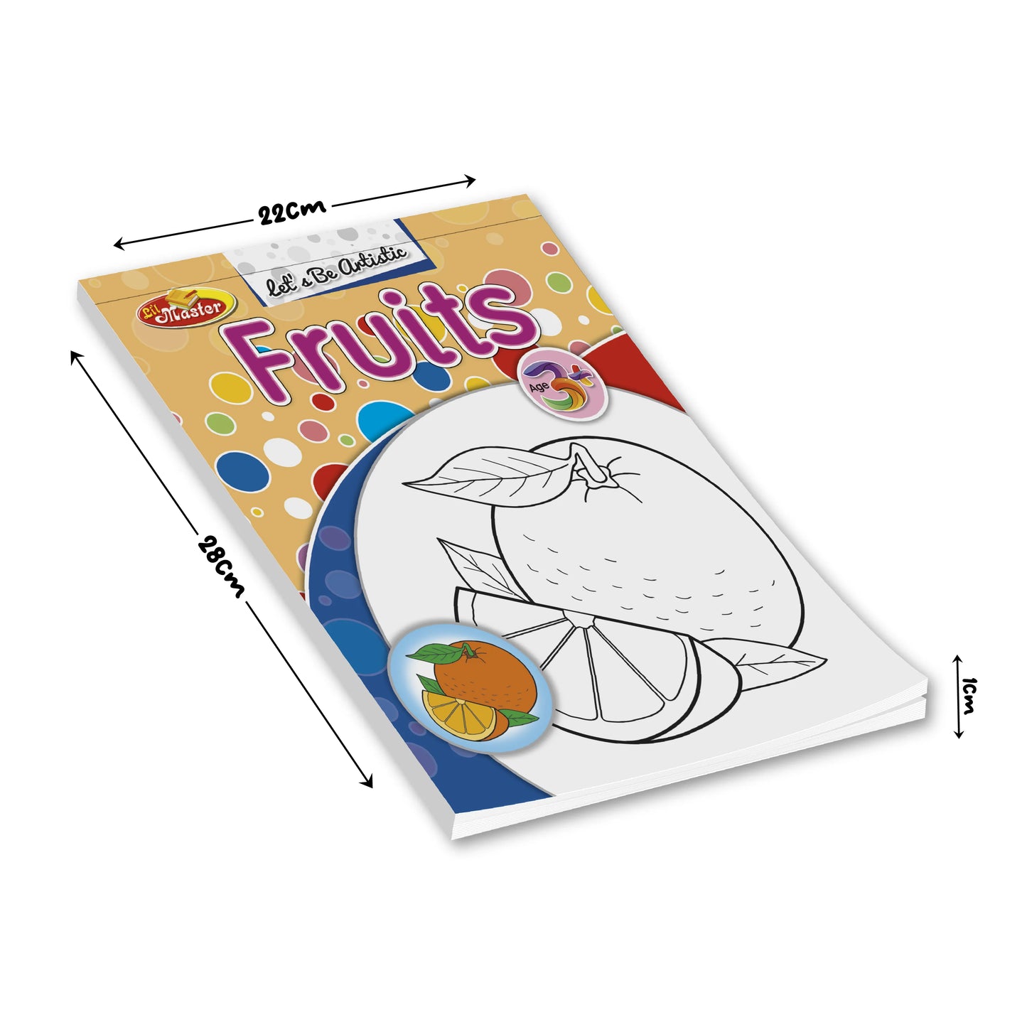 Let’s Be Artistic Coloring Pad | Fruits