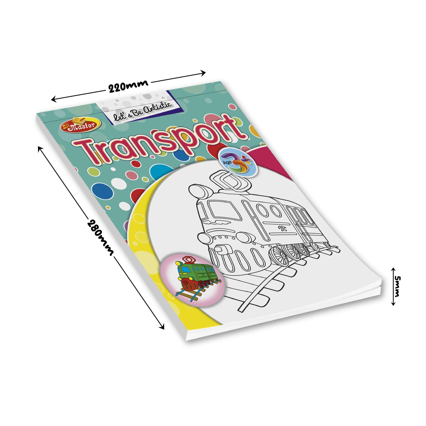 Let’s Be Artistic Coloring Pad | Transport