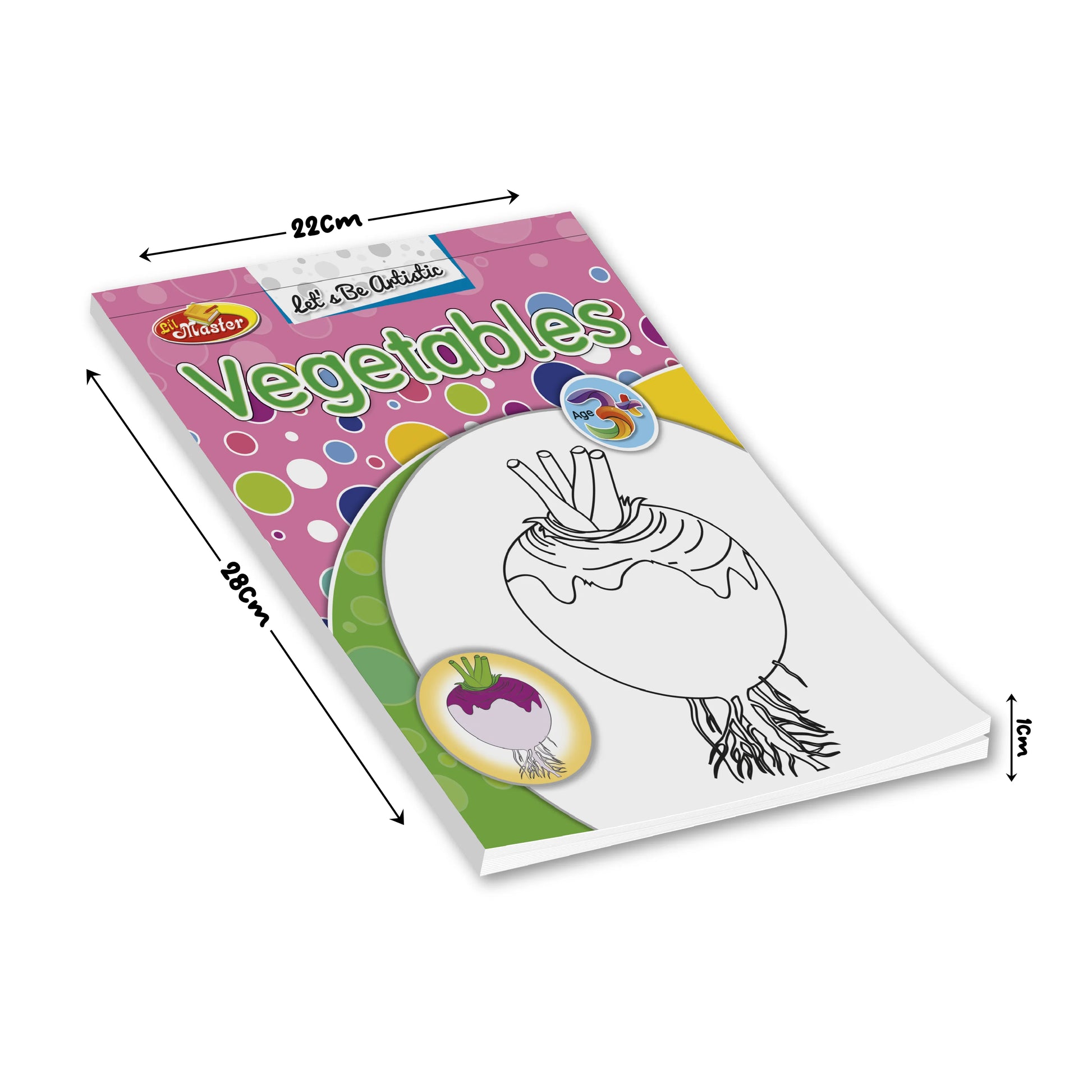 Let’s Be Artistic Coloring Pad | Vegetables