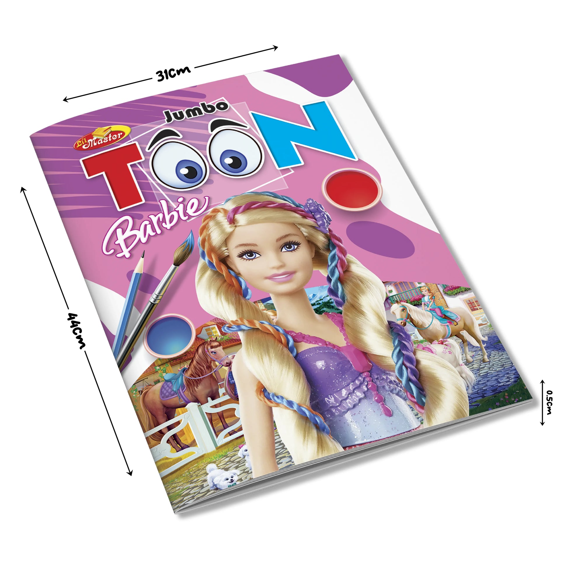 Jumbo Toon Colouring Book for Kids | Barbie