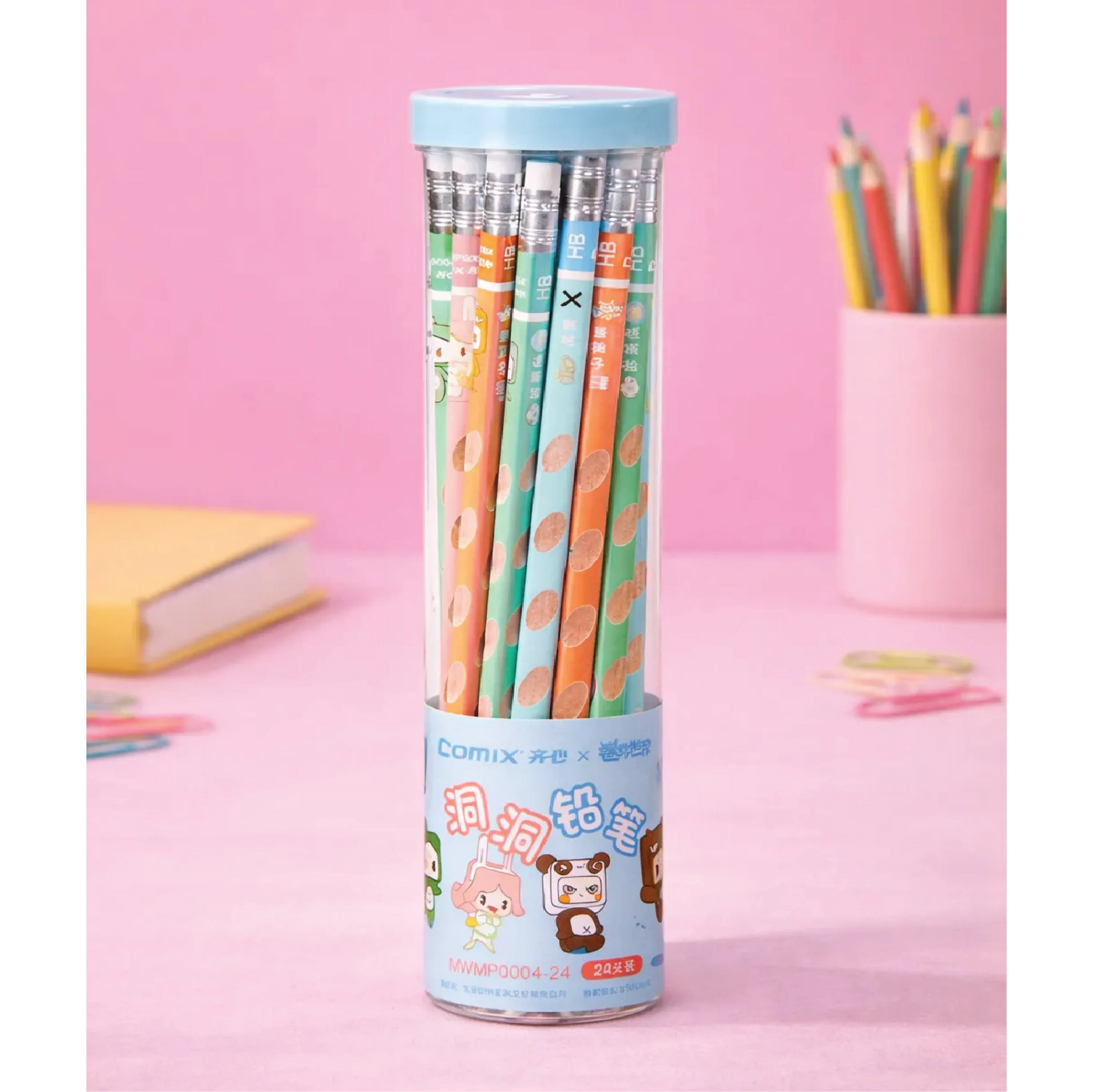 24 graphite pencils