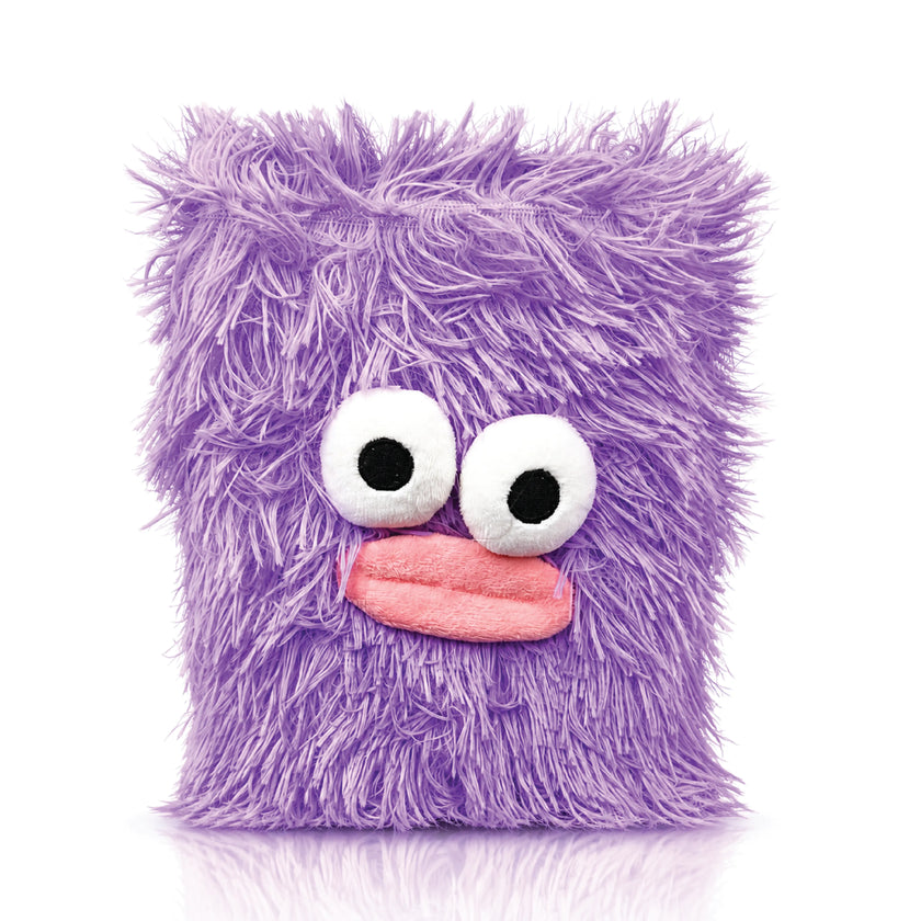 A5 Purple Shaggy Monster Plush Journal
