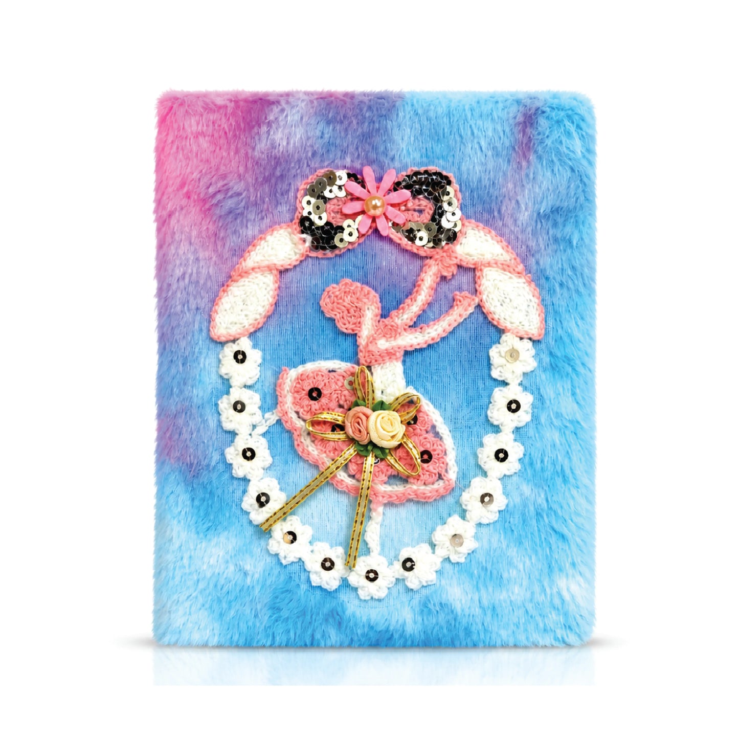 A5 Cute Plush Bunny Diary Notebook – Soft Fur Journal for Kids