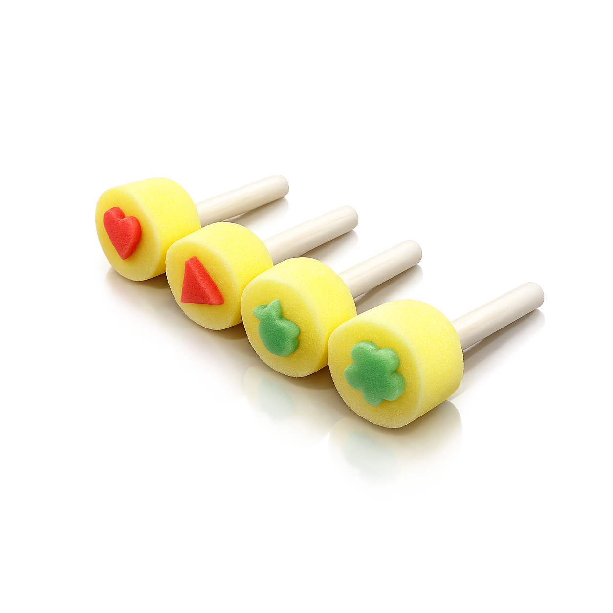 4 Pcs Sponge Painting Brushes Set for Kids